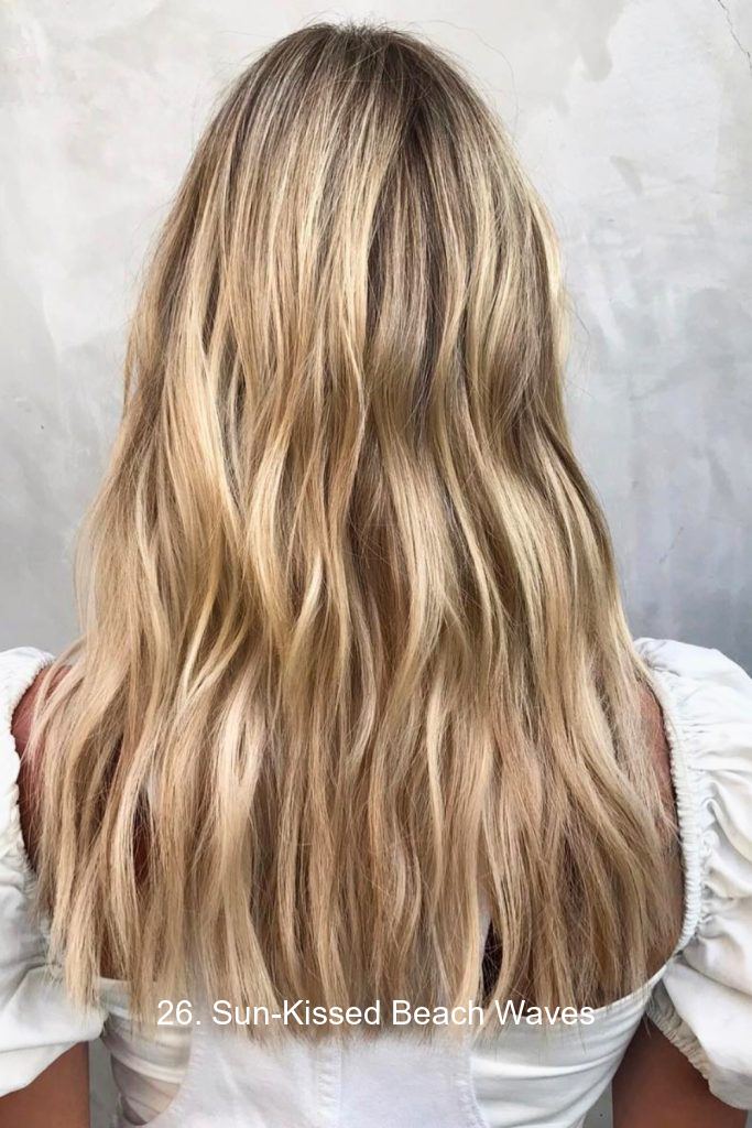 26. Sun-Kissed Beach Waves
