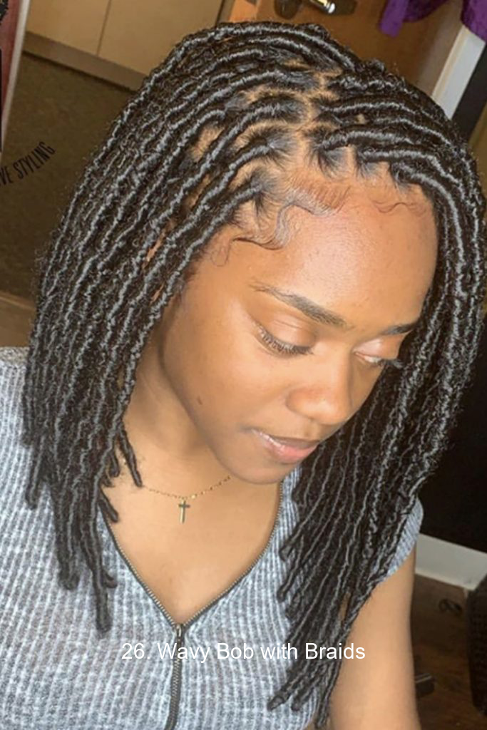 26. Wavy Bob with Braids