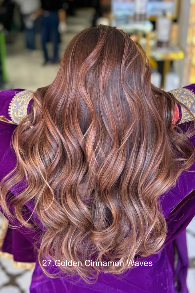 27.Golden Cinnamon Waves