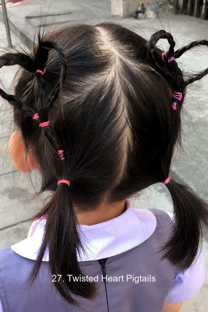 27. Twisted Heart Pigtails