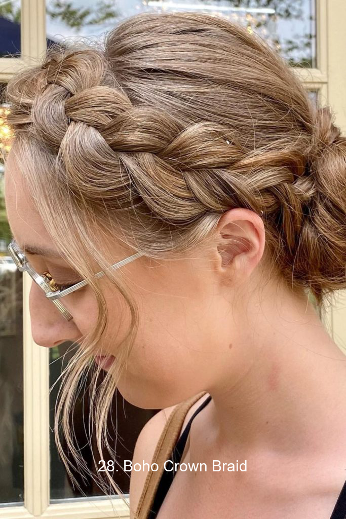 28. Boho Crown Braid