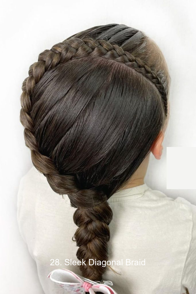 28. Sleek Diagonal Braid