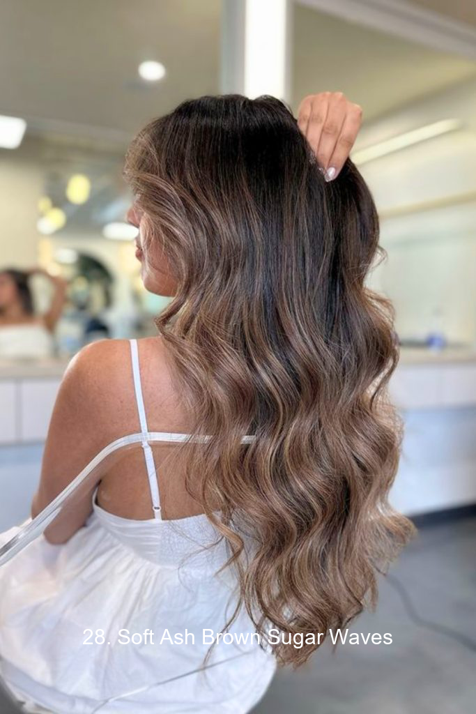 28. Soft Ash Brown Sugar Waves