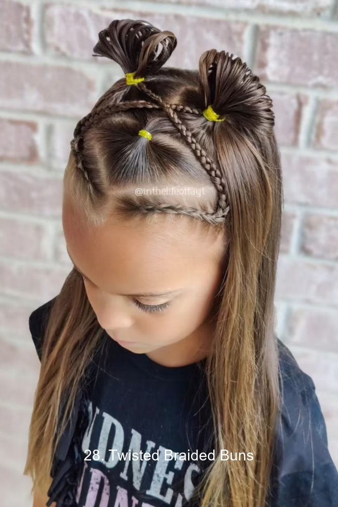 28. Twisted Braided Buns