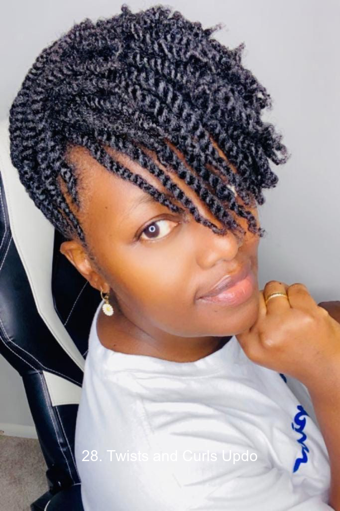 28. Twists and Curls Updo