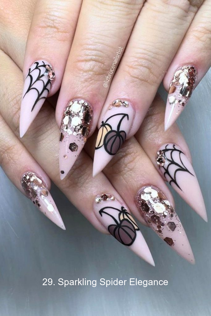 29. Sparkling Spider Elegance