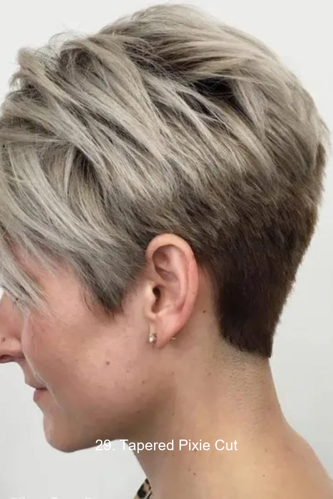 29. Tapered Pixie Cut