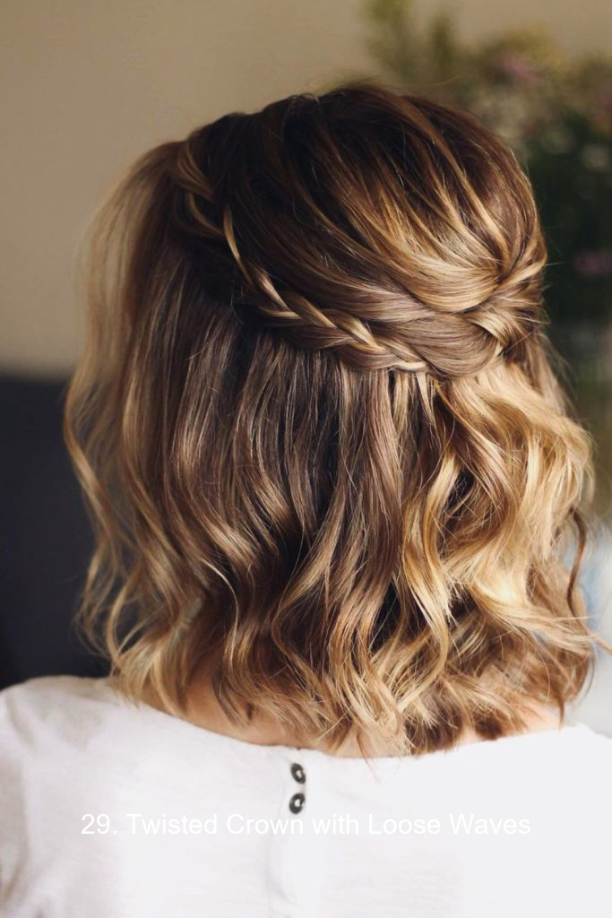 29. Twisted Crown with Loose Waves
