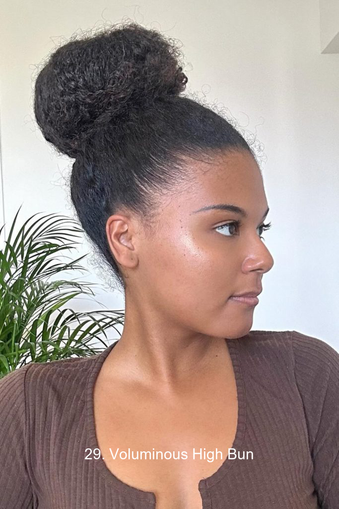 29. Voluminous High Bun