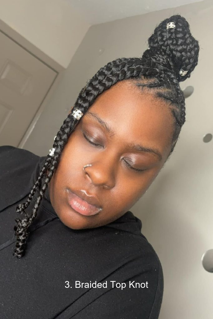 3. Braided Top Knot