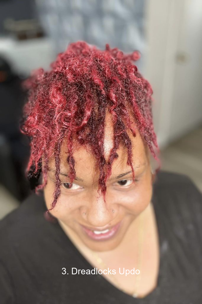 3. Dreadlocks Updo