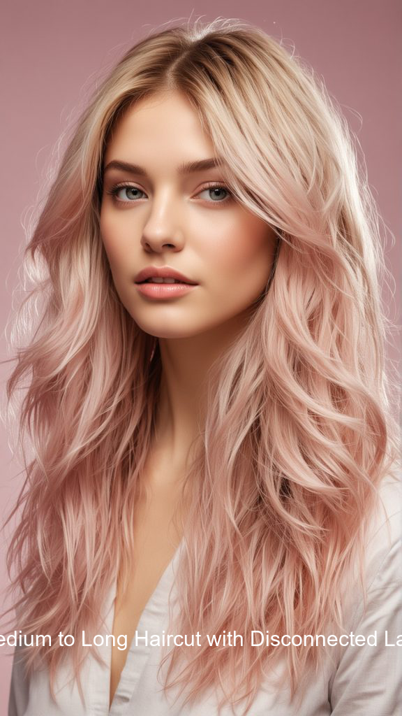 3. Medium to Long Haircut with Disconnected Layers