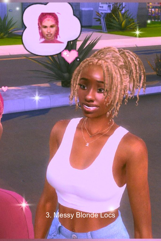 3. Messy Blonde Locs