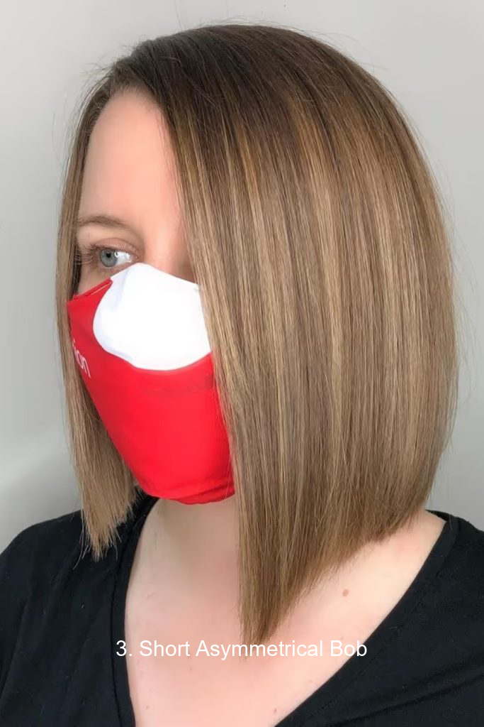 3. Short Asymmetrical Bob