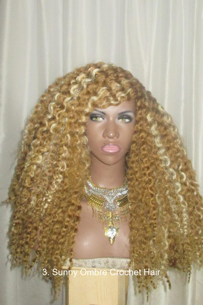 3. Sunny Ombre Crochet Hair