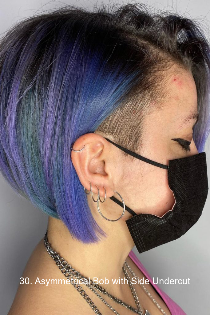 30. Asymmetrical Bob with Side Undercut