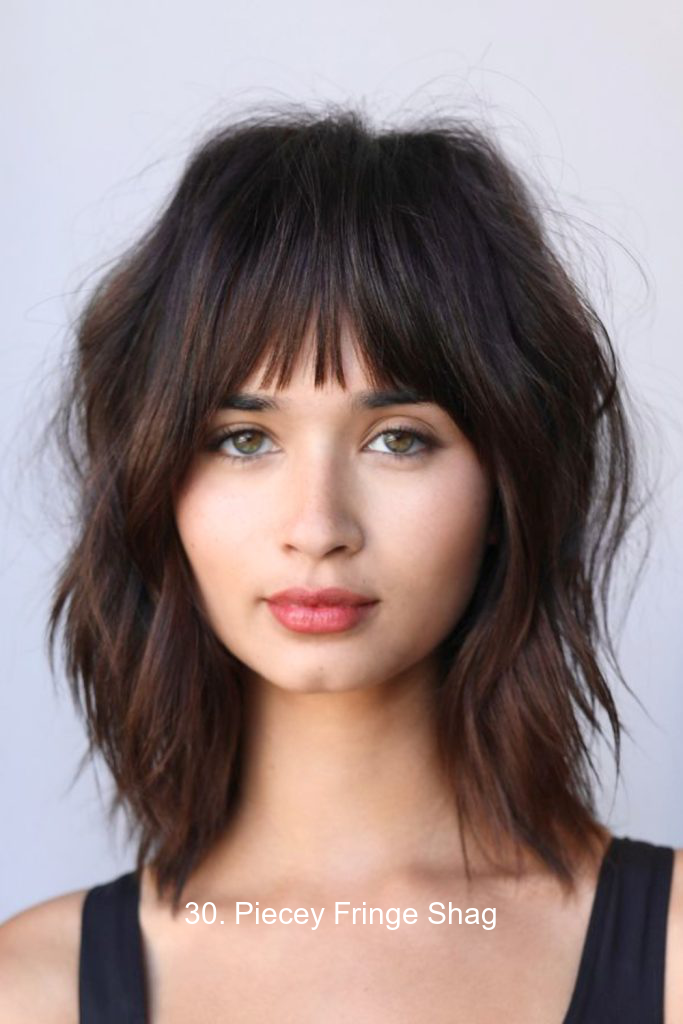 30. Piecey Fringe Shag