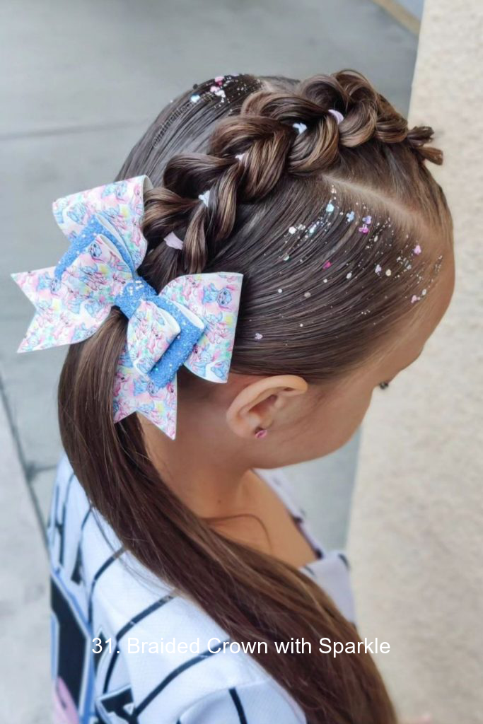 31. Braided Crown with Sparkle