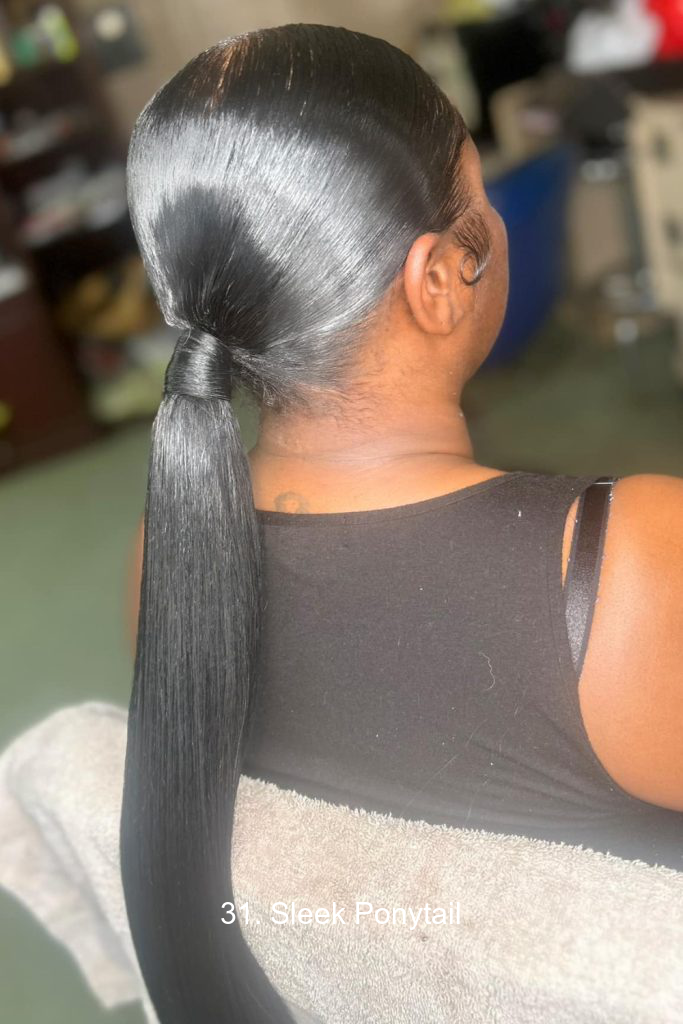 31. Sleek Ponytail