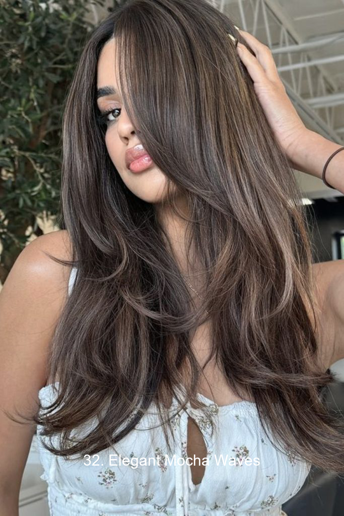 32. Elegant Mocha Waves