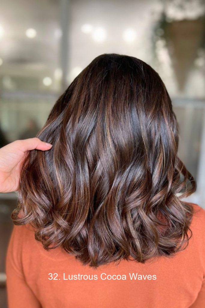 32. Lustrous Cocoa Waves