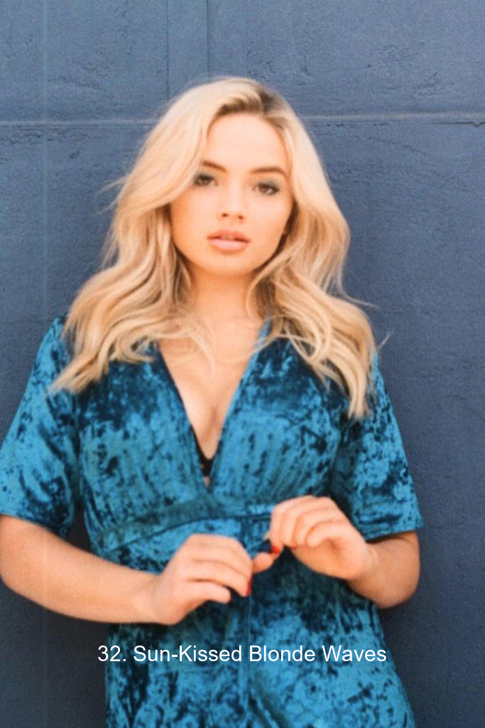 32. Sun-Kissed Blonde Waves