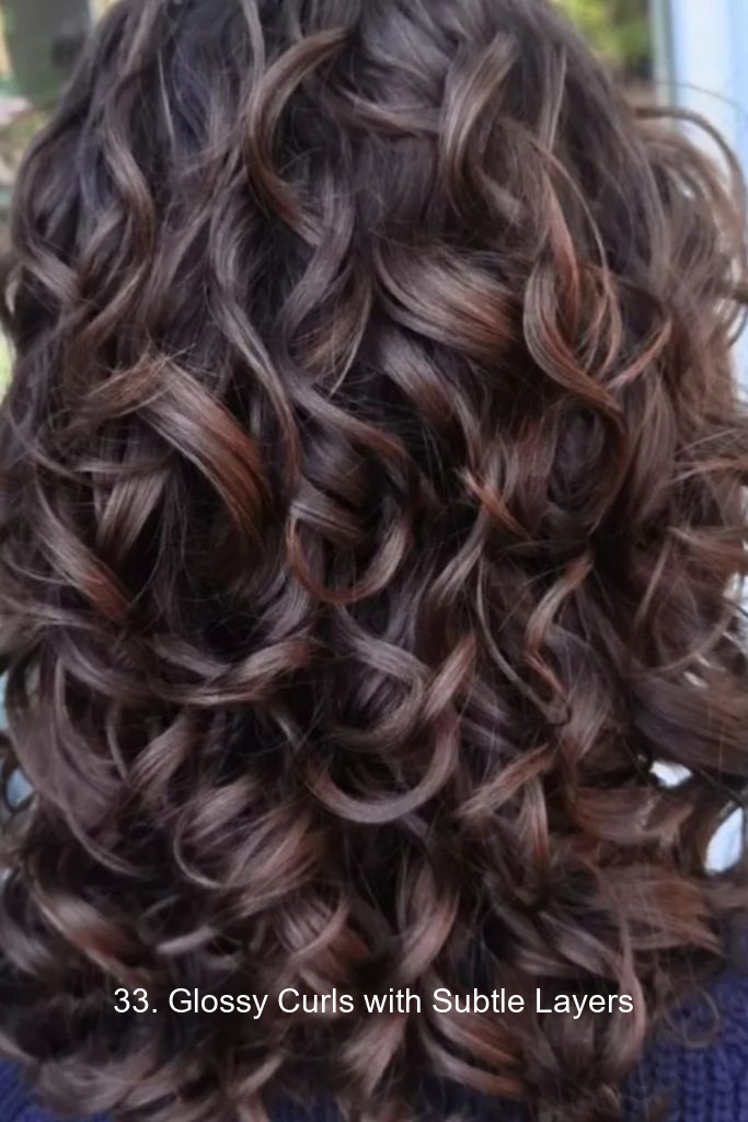 33. Glossy Curls with Subtle Layers