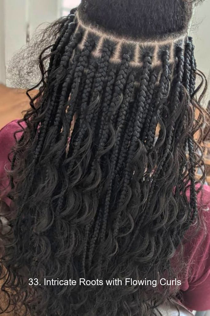 33. Intricate Roots with Flowing Curls