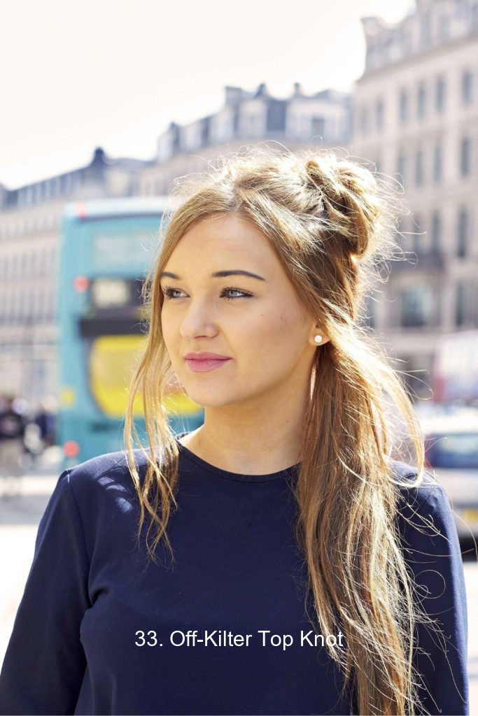 33. Off-Kilter Top Knot