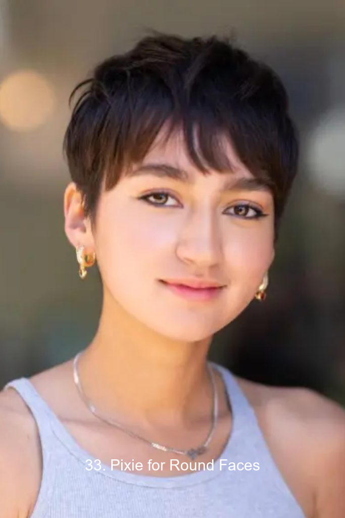 33. Pixie for Round Faces
