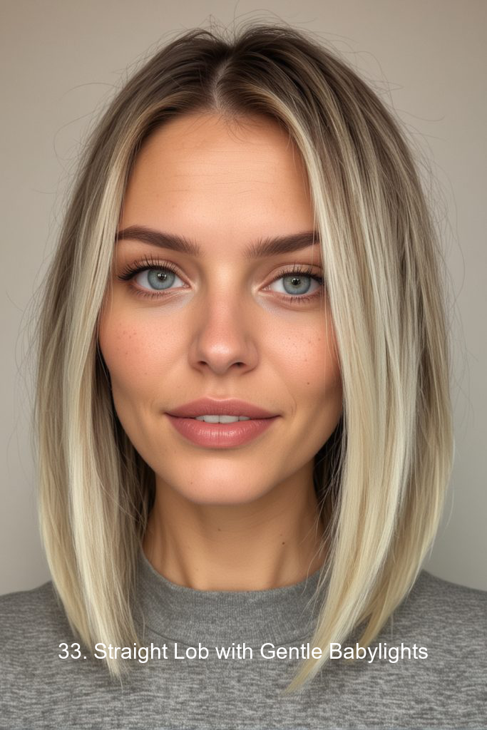 33. Straight Lob with Gentle Babylights