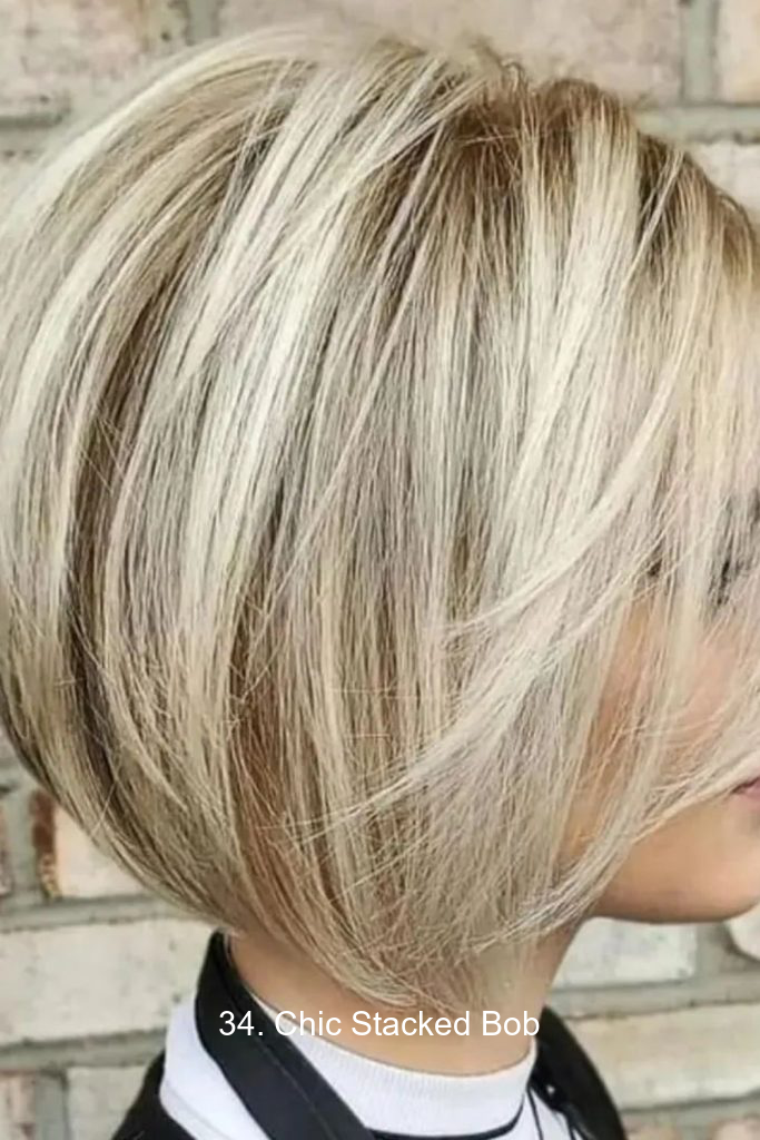 34. Chic Stacked Bob