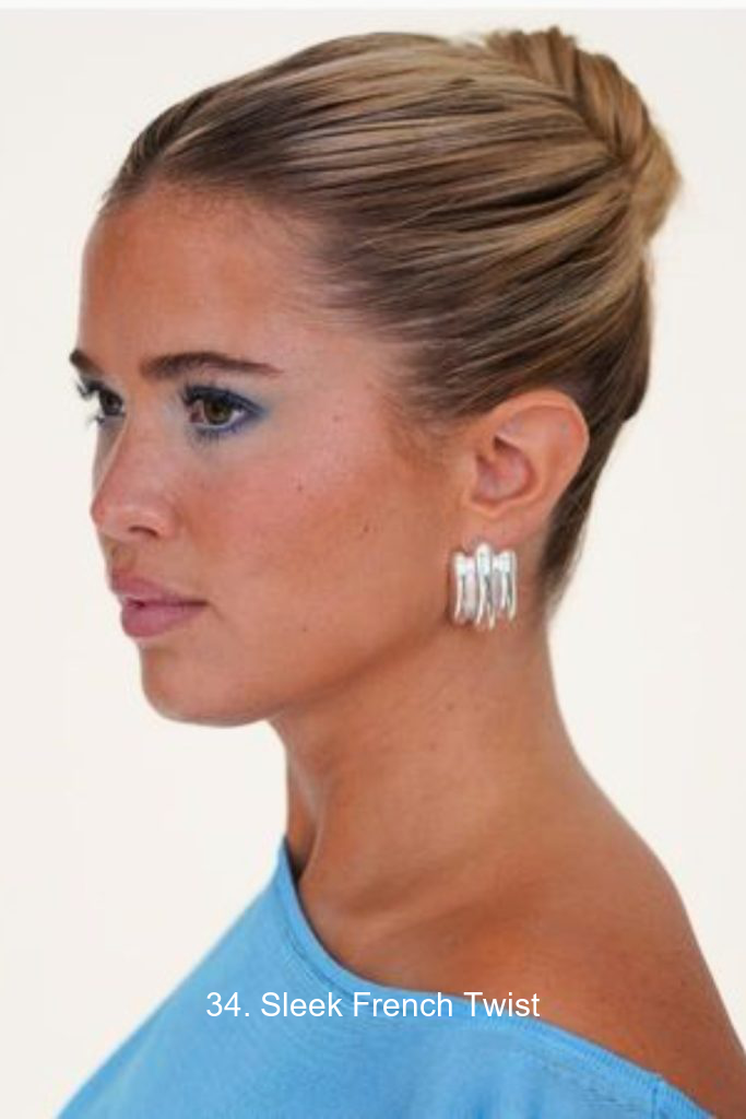 34. Sleek French Twist