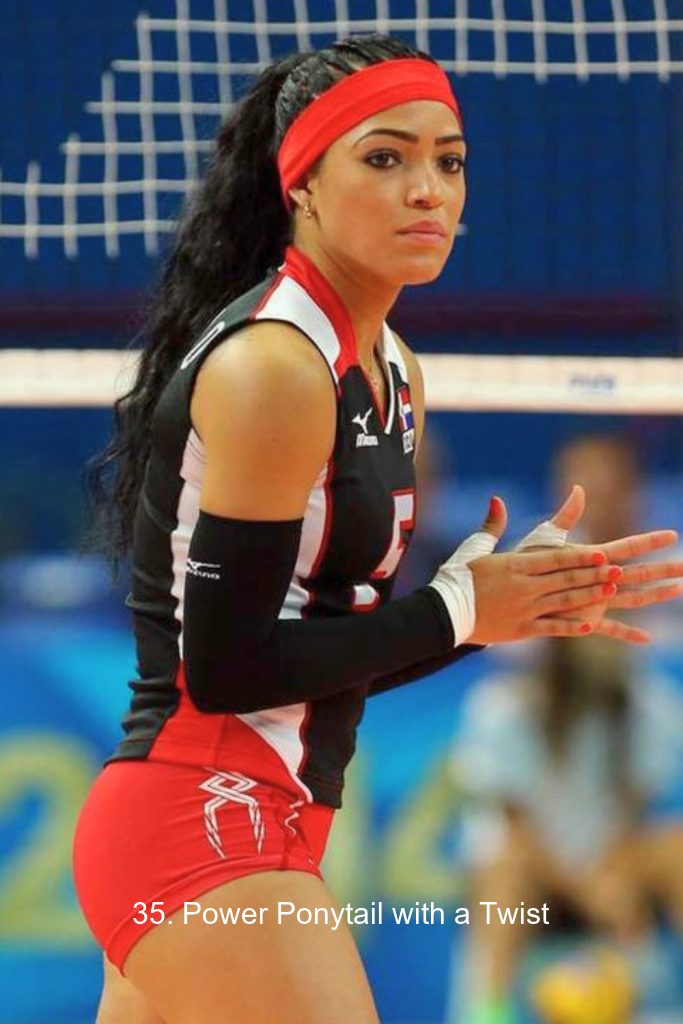 35. Power Ponytail with a Twist