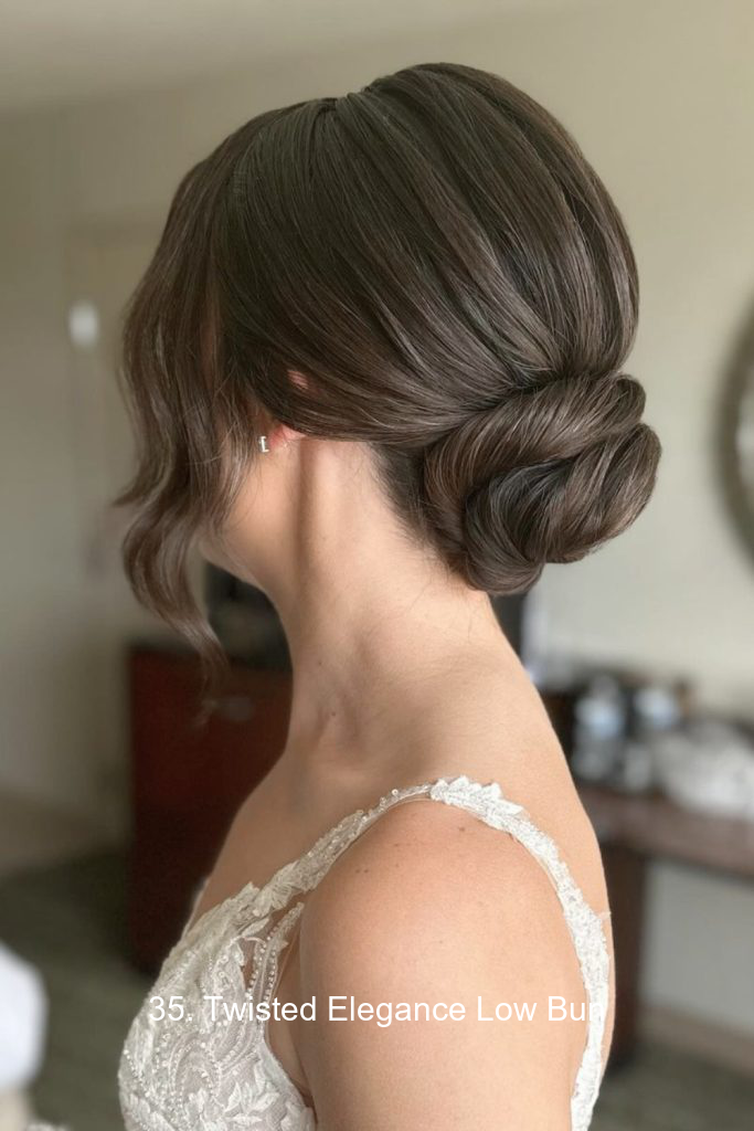35. Twisted Elegance Low Bun