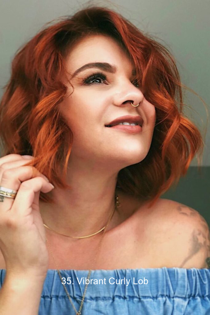 35. Vibrant Curly Lob