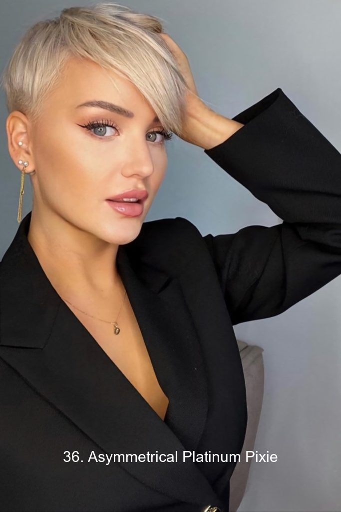 36. Asymmetrical Platinum Pixie