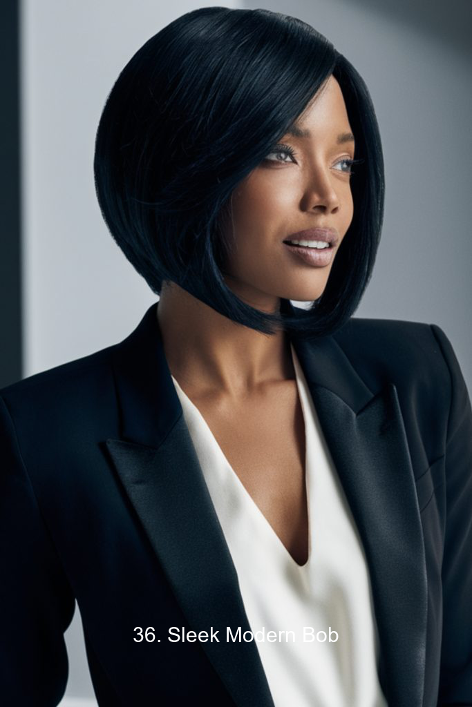 36. Sleek Modern Bob