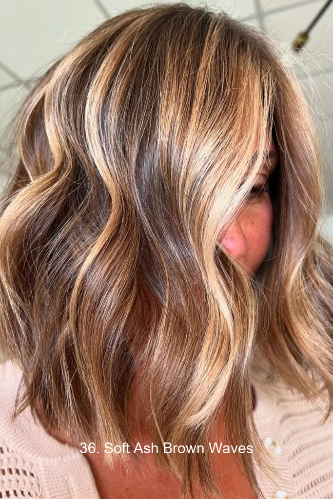 36. Soft Ash Brown Waves
