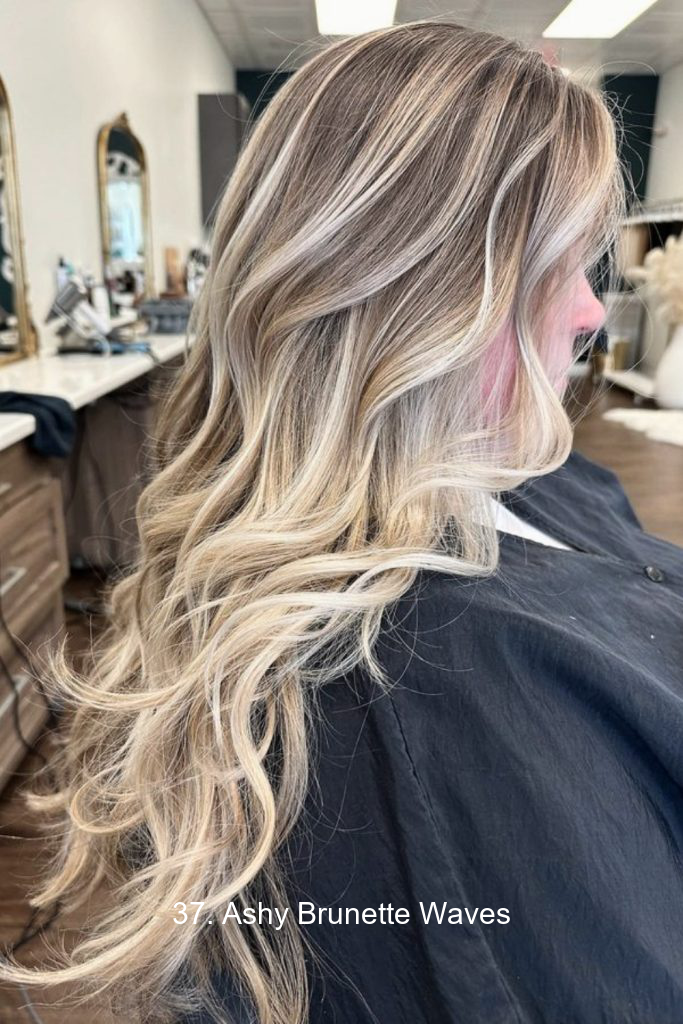 37. Ashy Brunette Waves
