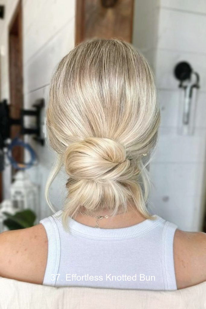 37. Effortless Knotted Bun