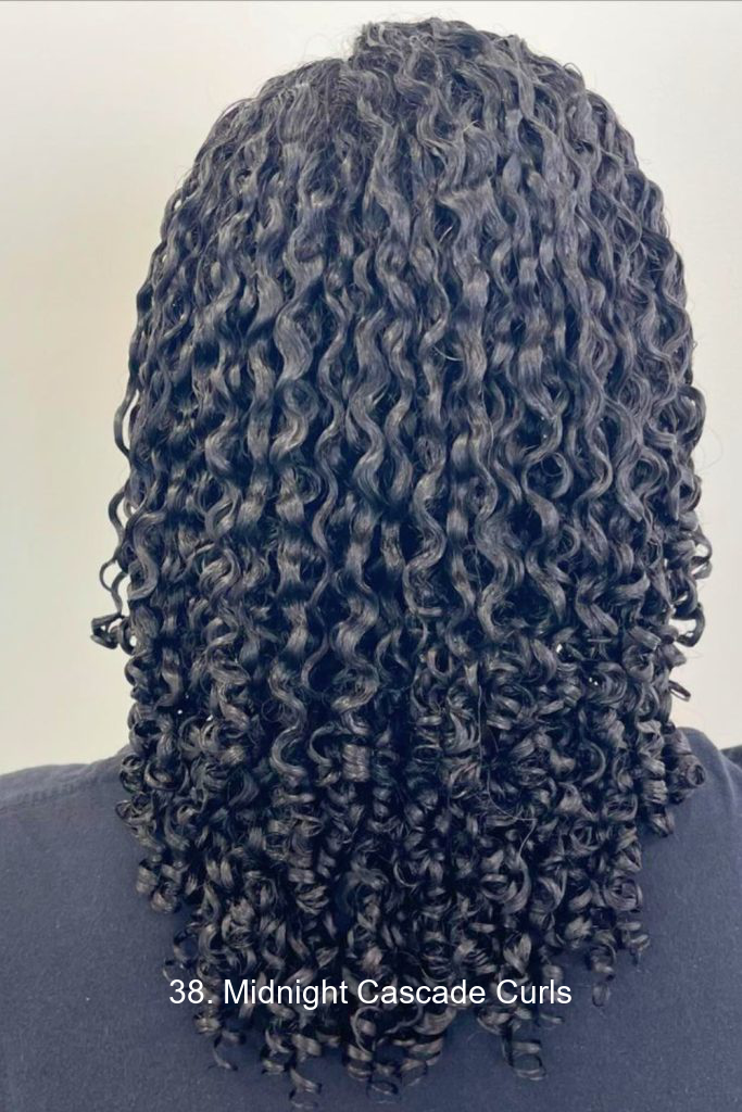 38. Midnight Cascade Curls