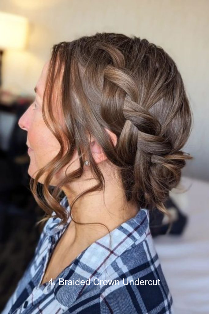 4. Braided Crown Undercut
