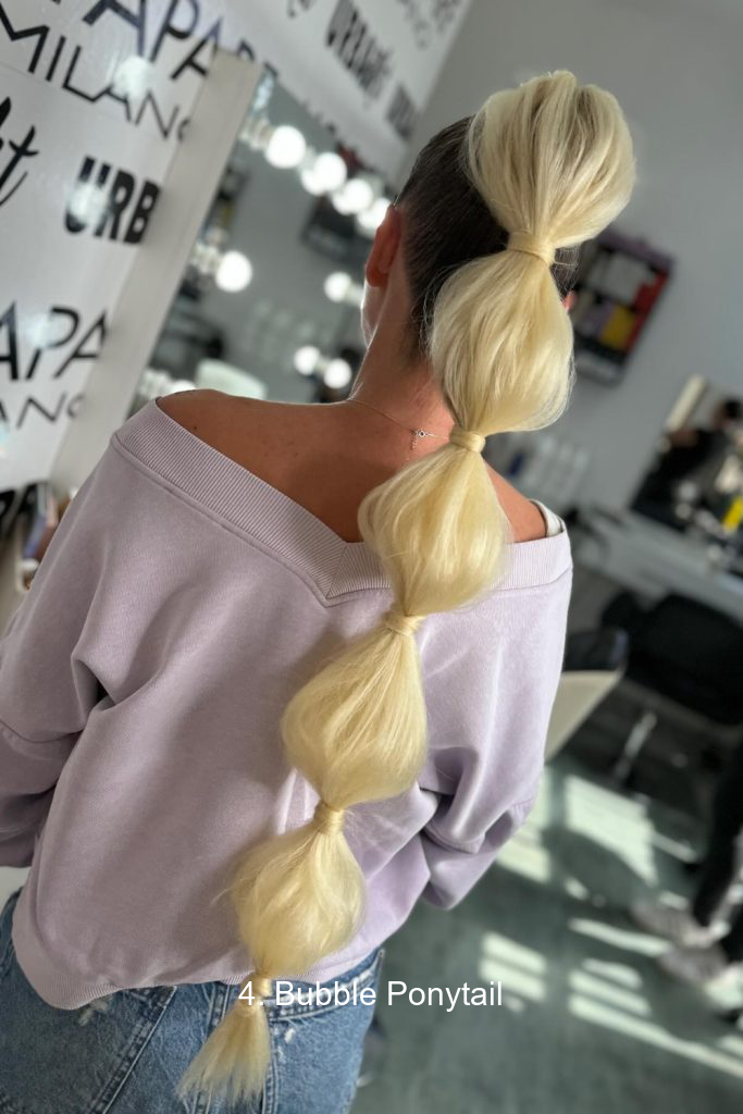 4. Bubble Ponytail