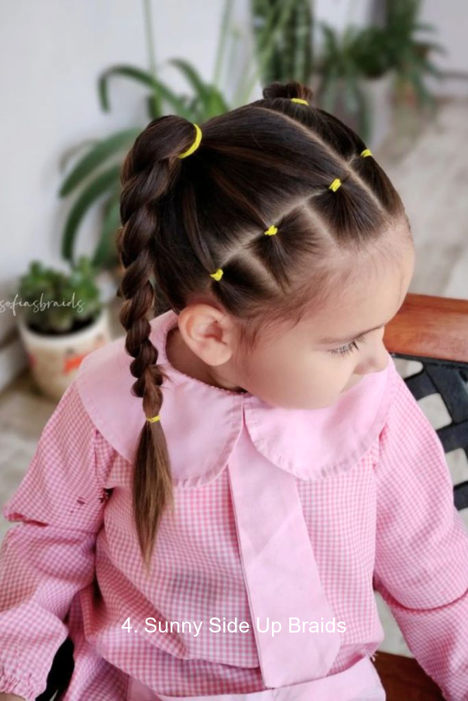 4. Sunny Side Up Braids