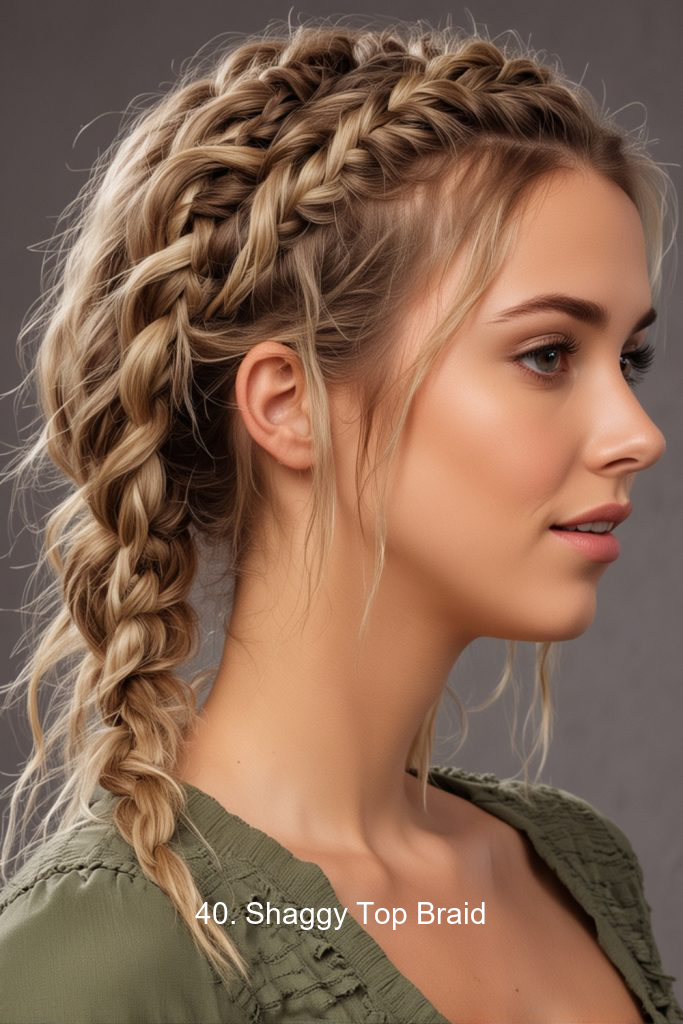 40. Shaggy Top Braid