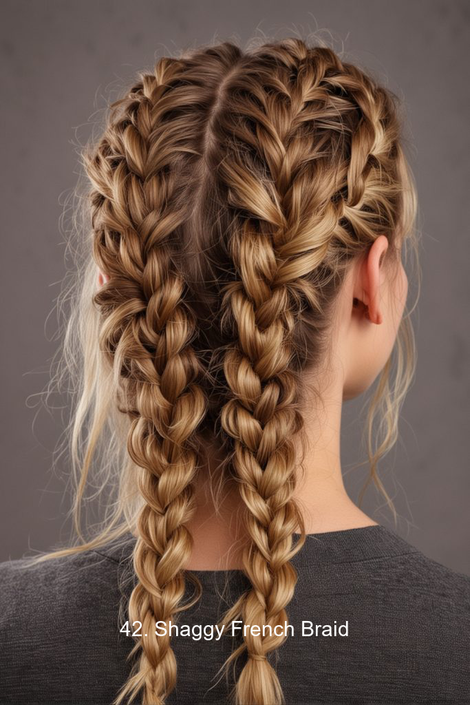 42. Shaggy French Braid