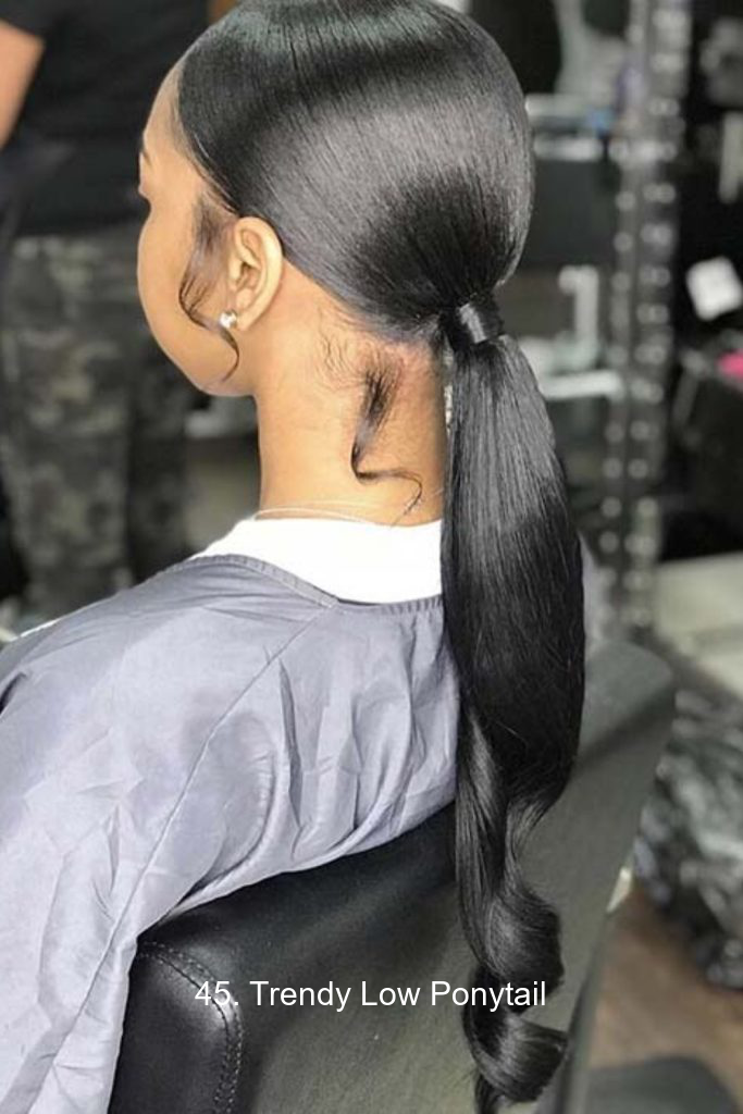45 Sleek Ponytail Hairstyles