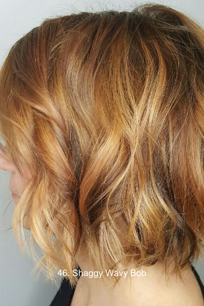46. Shaggy Wavy Bob
