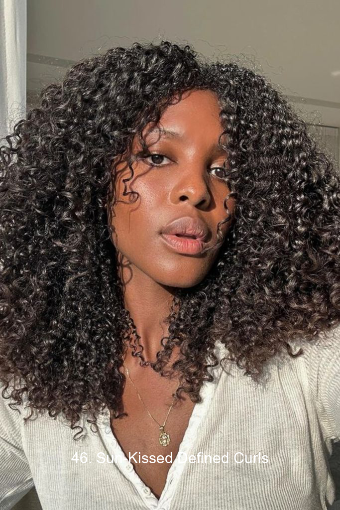 46. Sun-Kissed Defined Curls